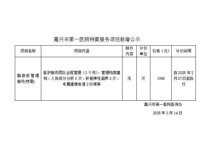 pg电子特需服务项目新增公示(脂肪肝特需服务套餐) .png
